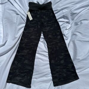 Black Camouflage Bottoms